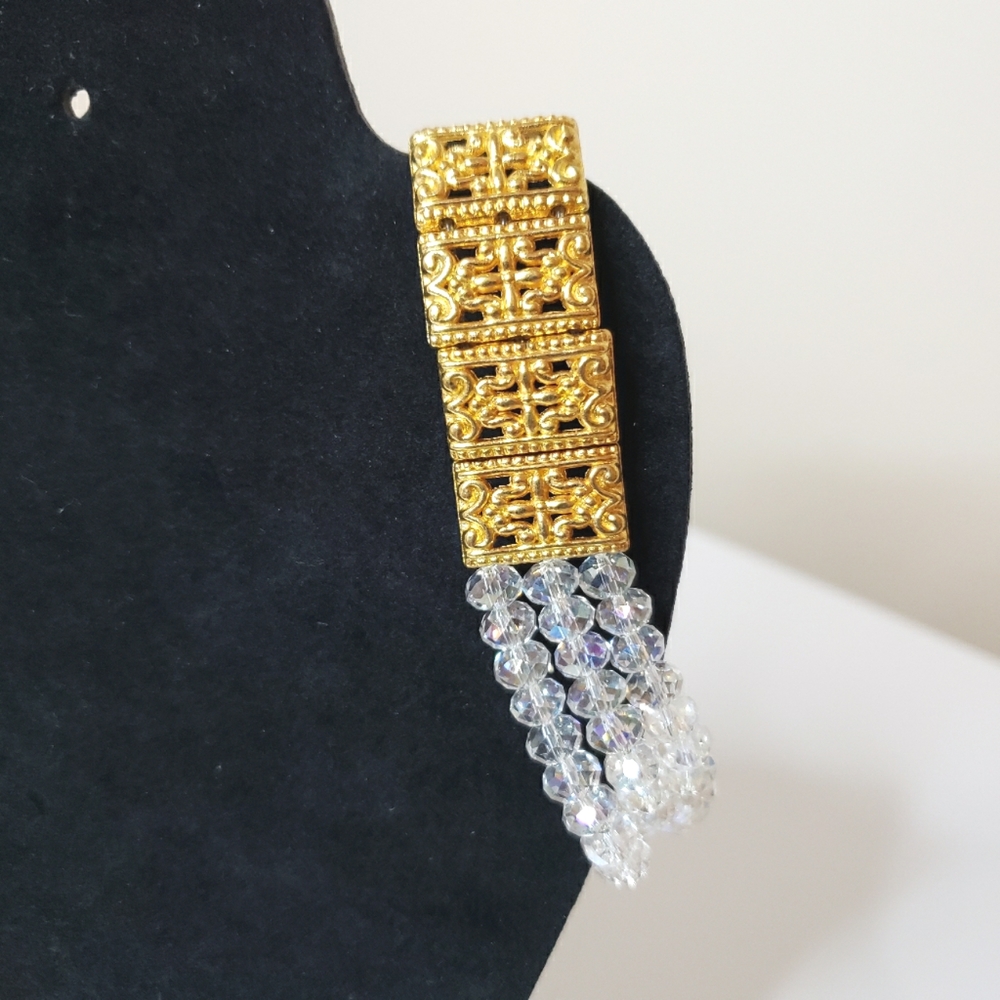 Handcrafted Beaded Elastic Bracelet